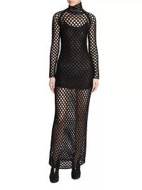 Shop Alaa Cage Net Maxi Dress at Saks Fifth Avenue