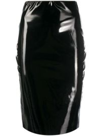 Shop Alchemy coated fitted midi skirt with Express Delivery - at Farfetch