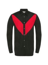 Shop Alexander McQueen Chevron Button-Up Shirt at Saks Fifth Avenue