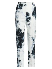 Shop Alexander McQueen Chiaroscuro Cigarette Trousers at Saks Fifth Avenue