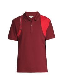 Shop Alexander McQueen Grosgrain Strap Polo Shirt at Saks Fifth Avenue