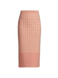 Shop Alexander McQueen Jacquard Midi-Skirt at Saks Fifth Avenue