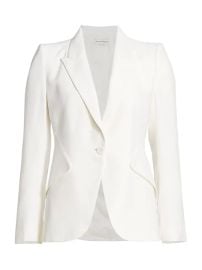 Shop Alexander McQueen One-Button Jacket at Saks Fifth Avenue