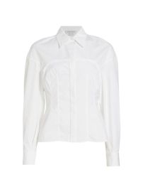 Shop Alexander McQueen Poplin Bustier Shirt at Saks Fifth Avenue