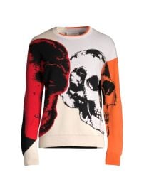 Shop Alexander McQueen Skull Print Jacquard Jumper at Saks Fifth Avenue