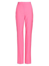 Shop Alexander McQueen Straight-Leg Wool Trousers at Saks Fifth Avenue