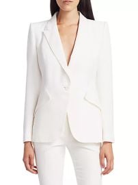 Shop Alexander McQueen Tailored Peak-Lapel Jacket at Saks Fifth Avenue