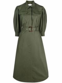 Shop Alexander McQueen belted shirt dress with Express Delivery - at Farfetch