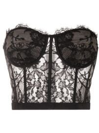 Shop Alexander McQueen lace strapless bustier with Express Delivery - at Farfetch