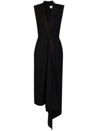 Shop Alexander McQueen tailored asymmetric gown with Express Delivery - at Farfetch