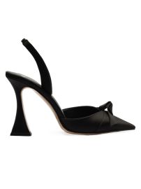 Shop Alexandre Birman Clarita Bell Satin Slingback Pumps at Saks Fifth Avenue