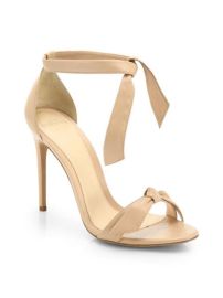 Shop Alexandre Birman Clarita Bow Leather Sandals at Saks Fifth Avenue