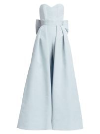 Shop Alexia Mara Silk Faille Bow-Back Jumpsuit with Convertible Skirt at Saks Fifth Avenue