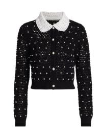 Shop Alice  Olivia Collins Embellished Cardigan at Saks Fifth Avenue