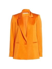 WornOnTV: Tayshia’s orange satin blazer and shorts on E! News Daily Pop ...