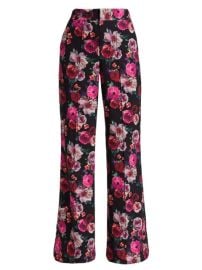 Shop Alice  Olivia Dylan Floral Wide-Leg Pants at Saks Fifth Avenue