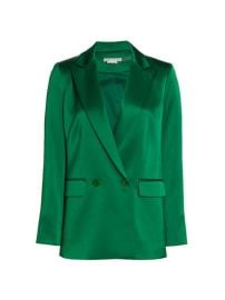 WornOnTV: Teri Hatcher’s green satin blazer and pants on E! News Daily ...