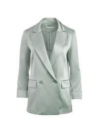 Shop Alice  Olivia Justin Satin Roll-Cuff Blazer at Saks Fifth Avenue