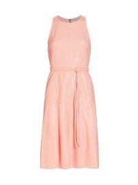 Shop Alice  Olivia Leandra Braided Belt Vegan Leather Midi Dress at Saks Fifth Avenue