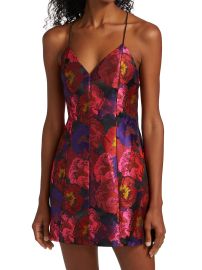 Shop Alice  Olivia Tayla Floral Structured Minidress at Saks Fifth Avenue