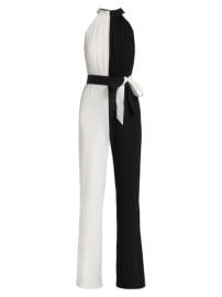 Shop Alice  Olivia Thelma Halterneck Jumpsuit at Saks Fifth Avenue