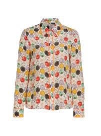 Shop Alice  Olivia Willa Floral Medallion Shirt at Saks Fifth Avenue