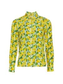 Shop Alice  Olivia Willa Silk Blouse at Saks Fifth Avenue