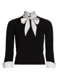 Shop Alice  Olivia Zani Tieneck Top at Saks Fifth Avenue