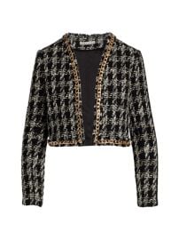 Shop Alice  Olivia Zeta Cropped Chain-Trim Jacket at Saks Fifth Avenue