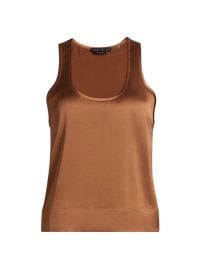 Shop Alice Olivia Avril Boxy Satin Tank at Saks Fifth Avenue