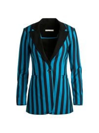 Shop Alice Olivia Breann Striped Fitted Blazer at Saks Fifth Avenue