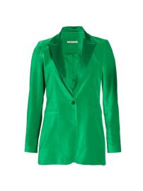 Shop Alice Olivia Breann Velour Blazer at Saks Fifth Avenue