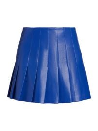 Shop Alice Olivia Carter Faux-Leather Miniskirt at Saks Fifth Avenue