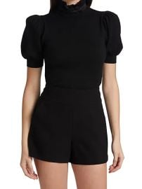 Shop Alice Olivia Chase Puff-SleeveTop at Saks Fifth Avenue