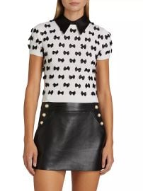 Shop Alice Olivia Ciara Bow-Embellished Sweater at Saks Fifth Avenue