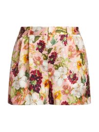 Shop Alice Olivia Conry Floral Pleated Shorts at Saks Fifth Avenue