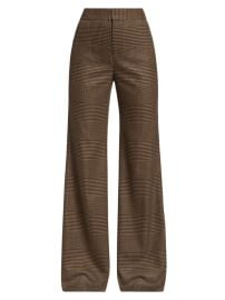 Shop Alice Olivia Deanna Plaid Boot-Cut Pants at Saks Fifth Avenue