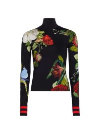 Shop Alice Olivia Delaina Mock Turtleneck Top at Saks Fifth Avenue