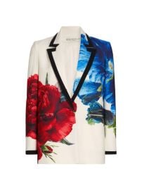 Shop Alice Olivia Denny Floral Tailored Single-Breasted Jacket at Saks Fifth Avenue