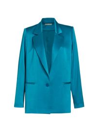 Shop Alice Olivia Denny Satin Blazer at Saks Fifth Avenue