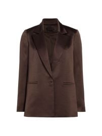 Shop Alice Olivia Denny Satin Blazer Saks Fifth Avenue at Saks Fifth Avenue