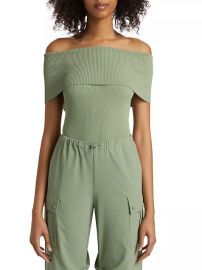 Shop Alice Olivia Dolan Off-The-Shoulder Top at Saks Fifth Avenue