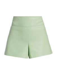 Shop Alice Olivia Donald Faux Leather Shorts at Saks Fifth Avenue