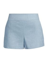 Shop Alice Olivia Donald Linen-Blend Shorts at Saks Fifth Avenue