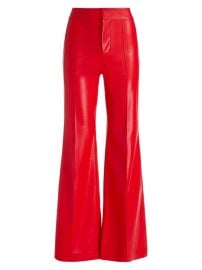 Shop Alice Olivia Dylan Vegan Leather High-Rise Pants at Saks Fifth Avenue