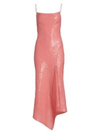 Shop Alice Olivia Harmony Sequined Asymmetric Slipdress at Saks Fifth Avenue