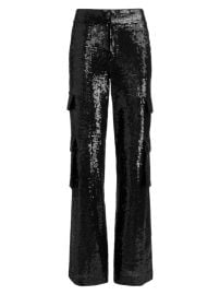 Shop Alice Olivia Hayes Sequined Cargo Pants at Saks Fifth Avenue