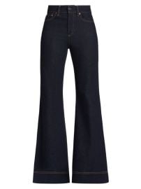 Shop Alice Olivia High-Rise Flared Jeans at Saks Fifth Avenue