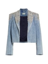 Shop Alice Olivia Ivan Cropped Beaded Jacket at Saks Fifth Avenue