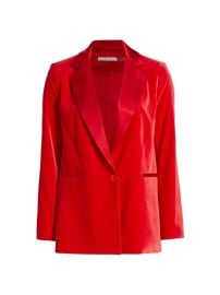 Shop Alice Olivia Justin Single-Breasted Combination Blazer at Saks Fifth Avenue